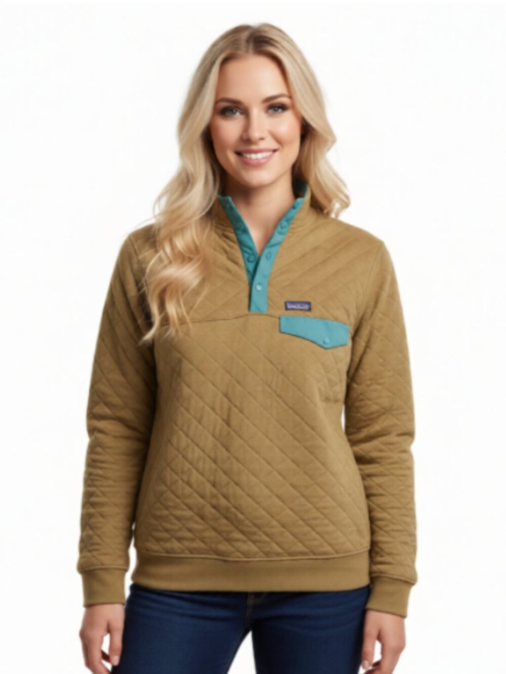 Patagonia Organic Cotton Quilt Snap-T® Pullover —Mustard (Men’s XS/Women's M)
